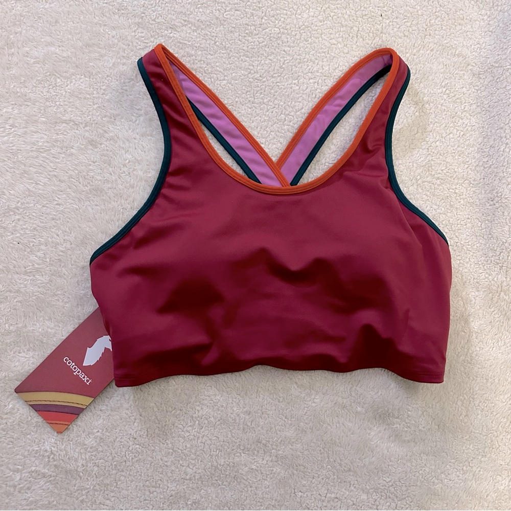 NWT cotopaxi Mari Crop Bra Top | Raspberry | Women’s Medium
